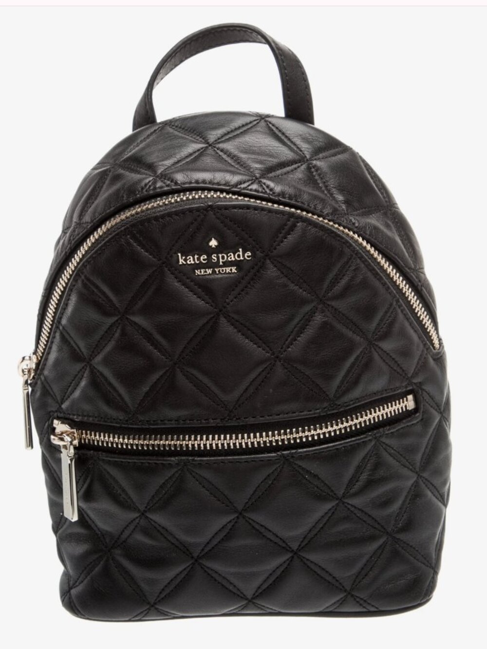 Kate Spade Quilted Mini Backpack - Black